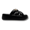 Chanclas EVA con Plataforma Osito Mujer negro lateral