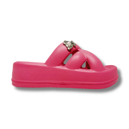 Chanclas EVA con Plataforma Osito Mujer rosa