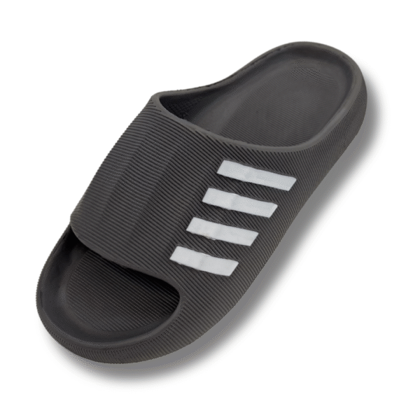 Chanclas de Cuatro Rayas para Hombre gris