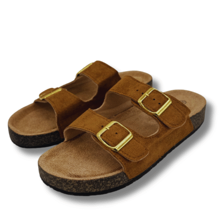 Sandalias Bio Ajustables para Mujer – Comodidad y Estilo en Verano - Camel, 37