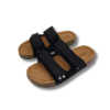 sandalias bio de velcro negro