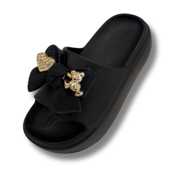 Sandalias de Oso con Suela Gruesa negro