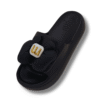 chanclas antideslizantes con mariposa NEGRO