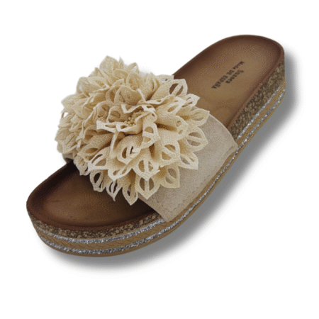 sandalias originales de verano para mujer color beige