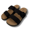 sandalias de dos palas color negro