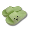 chanclas de oso verde mujer