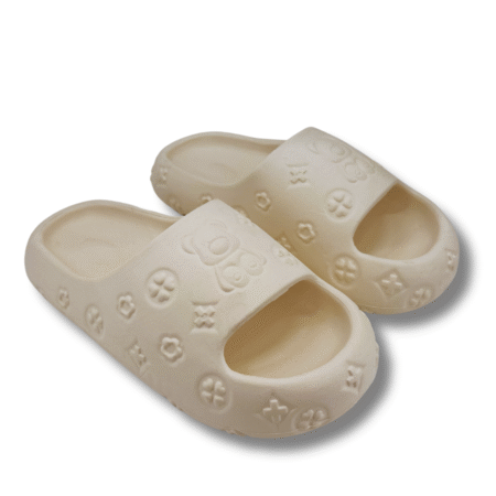 chanclas divertidas mujer blanco
