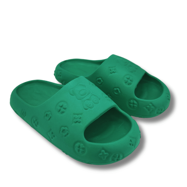 chanclas divertidas mujer verde