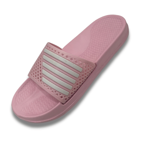 Chanclas Básicas con Rayas mujer rosa