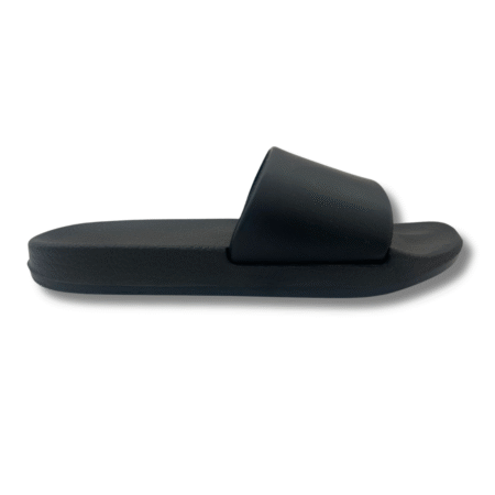 Chanclas Básicas Planas para Hombre – Ligeras y Antideslizantes - Negro, 40