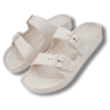 Sandalias ajustables verano blanco roto mujer
