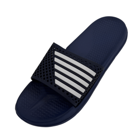 Chanclas Básicas con Rayas azul mujer