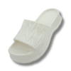 sandalias de goma con plataforma mujer blanco