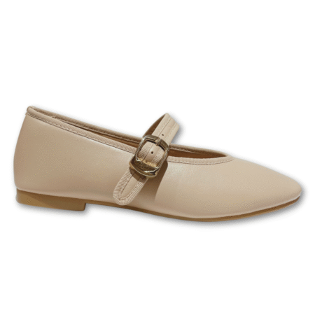 Bailarinas básicas de color beige