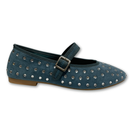 BAILARINAS ANTELINA CON PEDRERIA COLOR AZUL