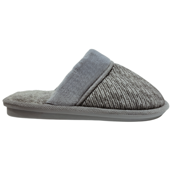 Pantuflas de Hombre Calientes con Pelito Color Gris