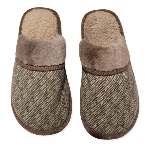 Pantuflas de Hombre Calientes con Pelito color marron