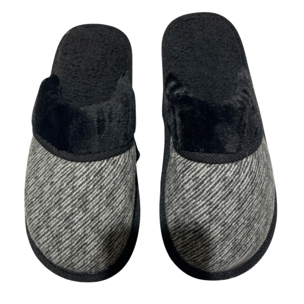 Pantuflas de Hombre Calientes con Pelito color negro