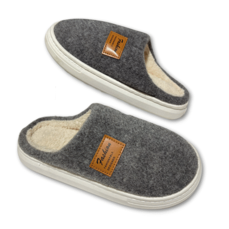ZAPATILLAS DE CASA FASHION ANTIDESLIZANTE GRIS
