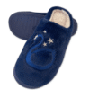 zapatillas de casa cisne elegantes pelito antideslizante color azul