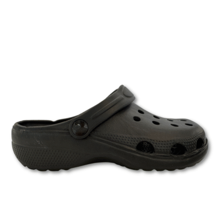 Zuecos de goma negros básicos para trabajo antideslizantes