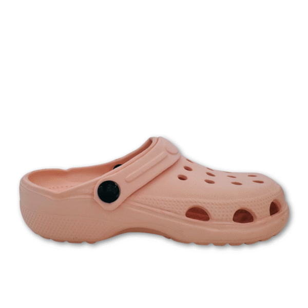 Zuecos de goma rosa básicos para trabajo antideslizantes