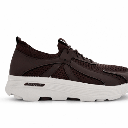 Zapatillas deportivas de hombre marron ligeras y transpirables