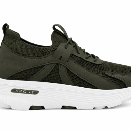 Zapatillas deportivas de mujer verde ligeras y transpirables
